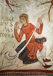 A Shepherd Playing a Flageolet (detail)